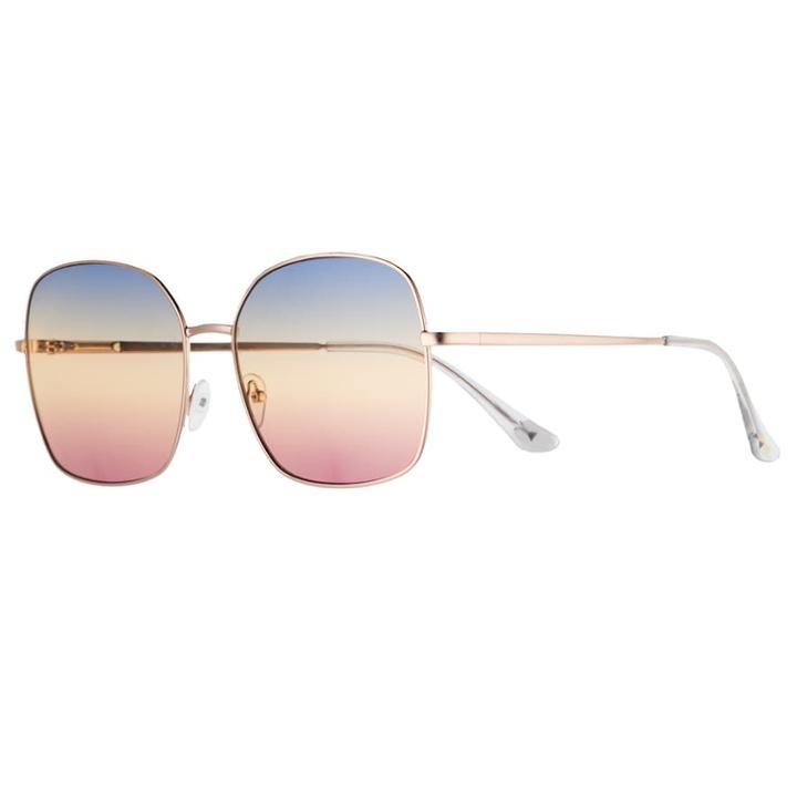 Lc Lauren Conrad Zimmer 61mm Oversized Square Gradient Sunglasses, Women's, Gold