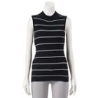 Juniors' Pink Republic Ribbed Sleeveless Mockneck Sweater, Girl's, Size: Xl, Oxford