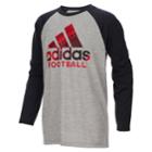 Boys 8-20 Adidas Performance Football Raglan Tee, Size: Large, Grey