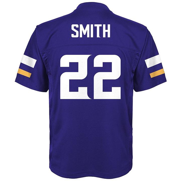 Boys 8-20 Minnesota Vikings Harrison Smith Replica Jersey, Size: Xl 18-20, Purple