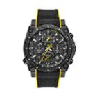 Bulova Men's Precisionist Champlain Black Ion-plated Stainless Steel Chronograph Watch - 98b312, Size: Xl