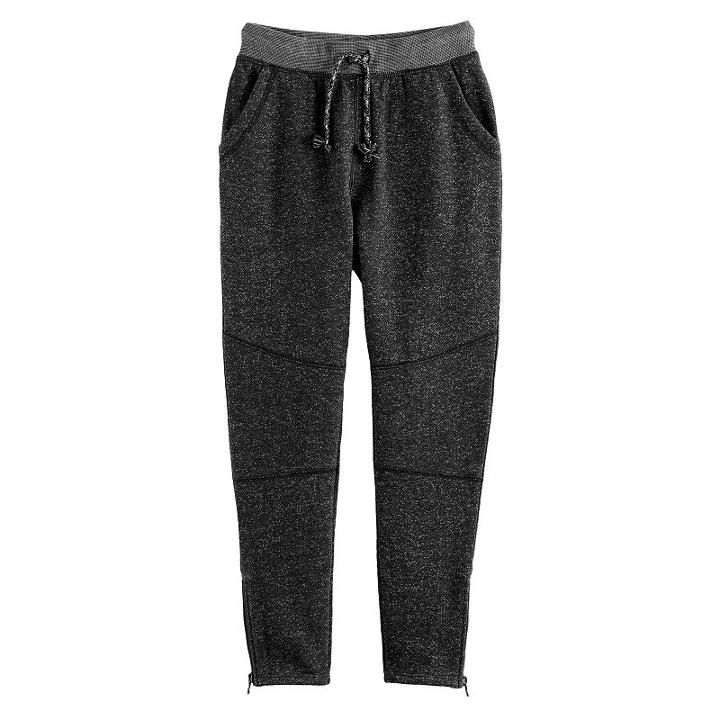 Boys 4-7x Sonoma Goods For Life&trade; Marled Jogger Pants, Size: 4, Dark Grey