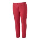 Juniors' Plus Size Candie's&reg; Marilyn Ankle Pants, Teens, Size: 22 W, Med Red