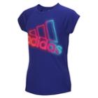 Girls 7-16 Adidas Short Sleeve Extraordinary Tee, Size: Large, Drk Purple