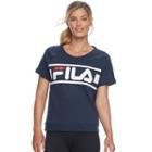 Women's Fila Sport&reg; Short Sleeve Sweatshirt Tee, Size: Small, Blue (navy)