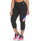 Plus Size Fila Sport&reg; Side Panel Stripe Capri Leggings, Women's, Size: 1xl, Light Grey