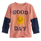 Baby Boy Jumping Beans&reg; Mock Layer Graphic Tee, Size: 24 Months, Orange