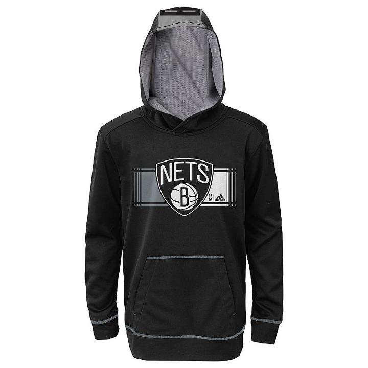 Boys 8-20 Adidas Brooklyn Nets Pullover Hoodie, Boy's, Size: Small, Blue (navy)