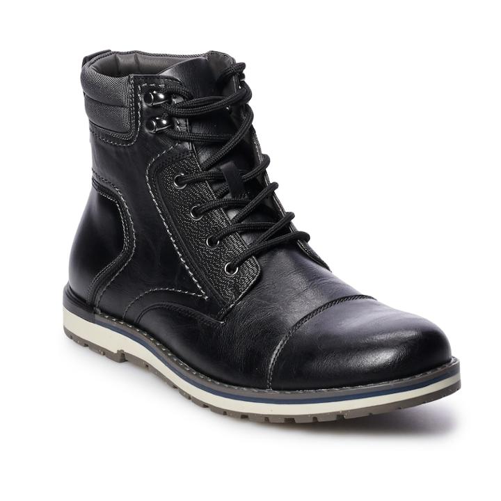 Sonoma Goods For Life&trade; Marcos Men's Ankle Boots, Size: 10.5, Black