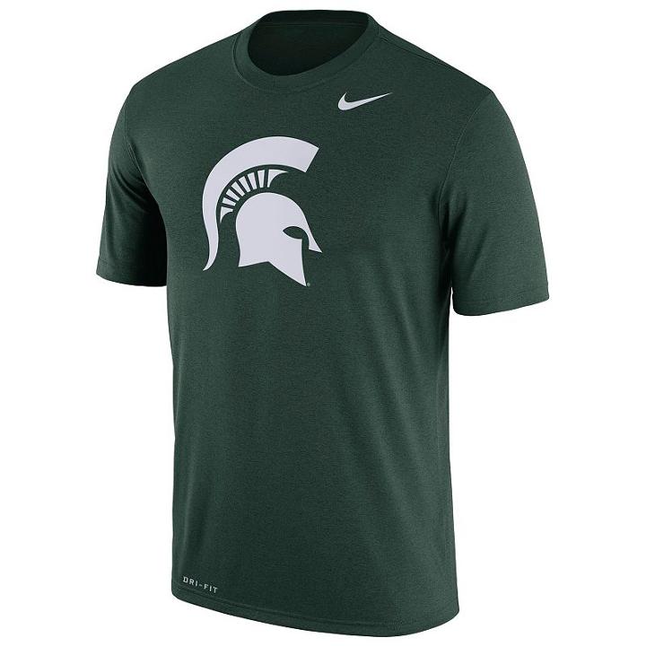 Men's Nike Michigan State Spartans Legend Dri-fit Tee, Size: Large, Green