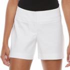 Women's Apt. 9&reg; Modern Fit City Shorts, Size: 12, White