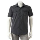 Men's Burnside Patterned Button-down Shirt, Size: Xl, Black