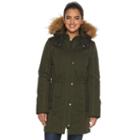 Women's Apt. 9&reg; Hooded Anorak Parka, Size: Medium, Med Green