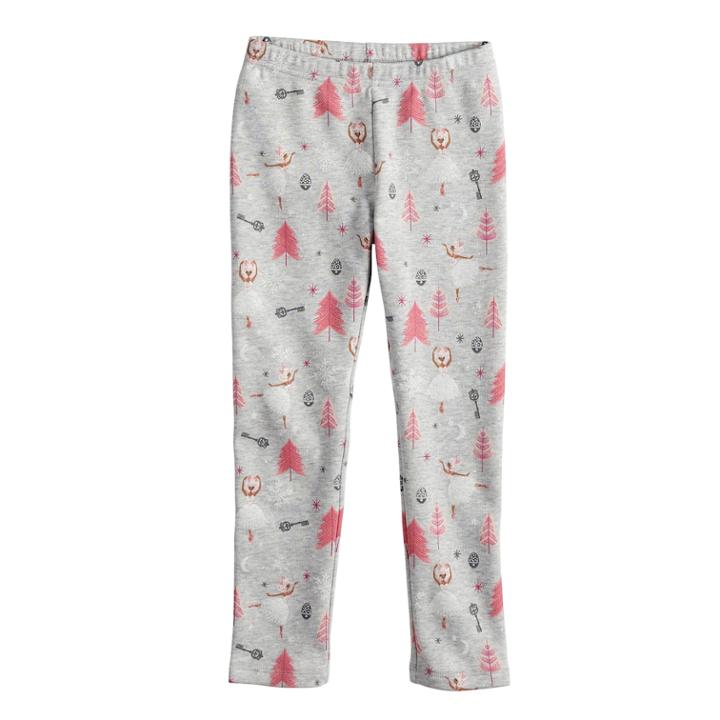 Disney's The Nutcracker And The Four Realms Girls 4-10 Ballerina Print Leggings By Jumping Beans&reg;, Size: 5, Light Grey