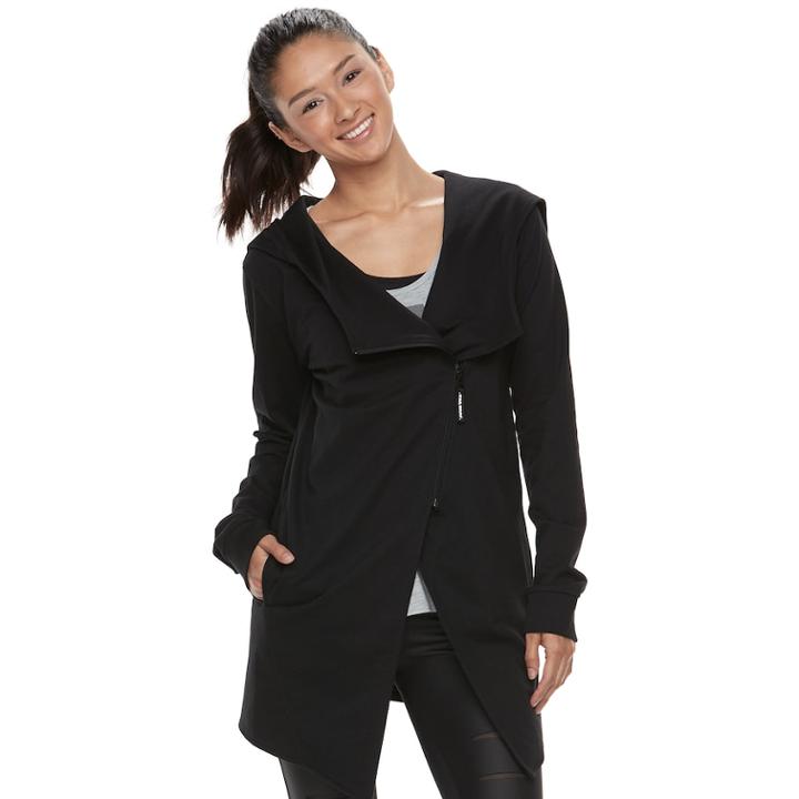 Juniors' Her Universe Star Wars Fleece Zip Cardigan, Teens, Size: Large, Black