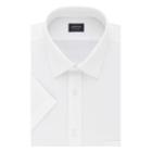 Big & Tall Arrow Regular-fit Spread-collar Short-sleeved Dress Shirt, Men's, Size: 24 Big, White