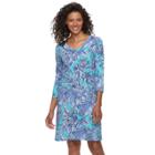Women's Caribbean Joe Polynesian Dress, Size: Xl, Light Blue