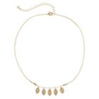 Lc Lauren Conrad Yellow Marquise Stone Beaded Necklace, Women's, Pink
