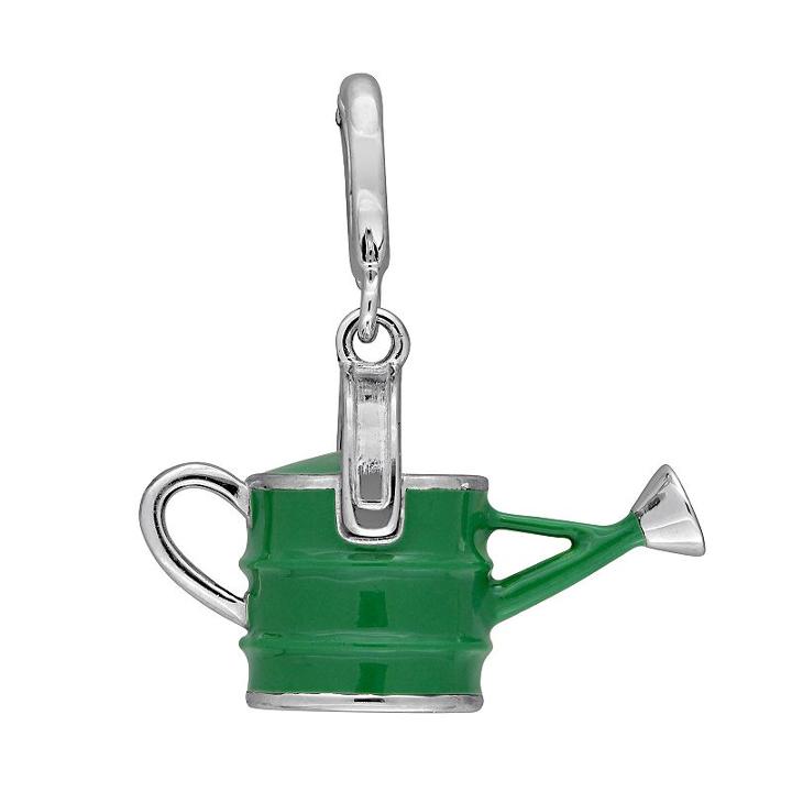 Laura Ashley Garden Collection Sterling Silver Watering Can Charm, Women's, Grey