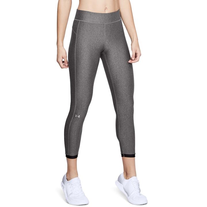 Women's Under Armour Heatgear Ankle Leggings, Size: Xl, Grey (charcoal)