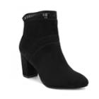 London Fog Iverna Women's High Heel Ankle Boots, Size: Medium (9.5), Black