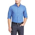 Big & Tall Chaps Regular-fit Stretch Easy-care Button-down Shirt, Men's, Size: 3xl Tall, Blue