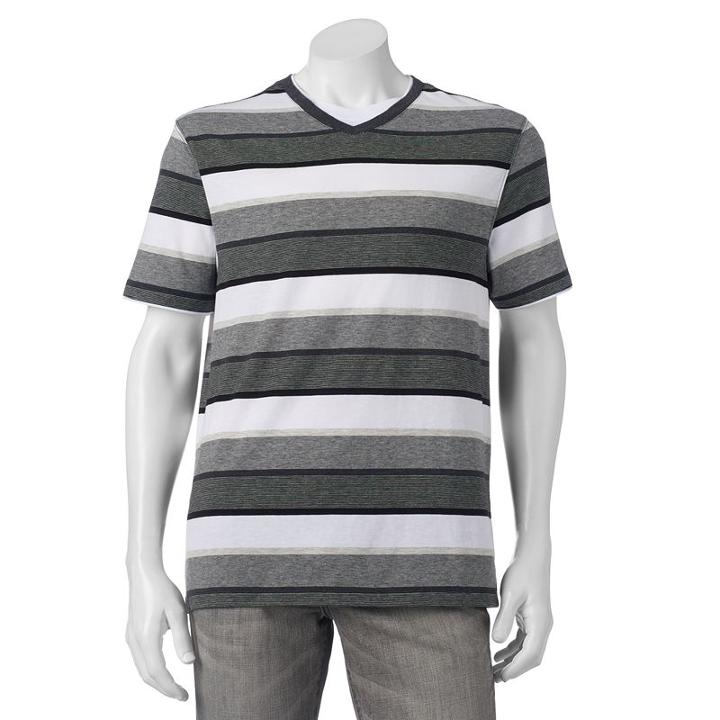 Men's Method Classic-fit Mock-layer Tee, Size: Xl, Black