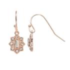 Lc Lauren Conrad Nickel Free Milgrain Star Drop Earrings, Women's, Pink