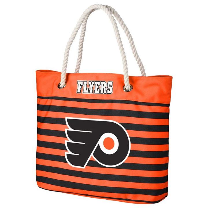 Forever Collectibles Philadelphia Flyers Striped Tote Bag, Adult Unisex, Multicolor