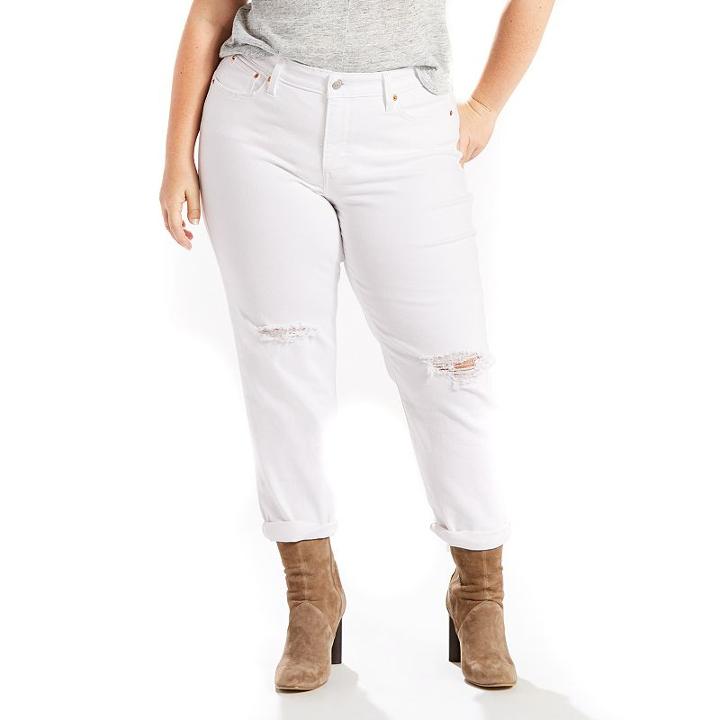 Plus Size Levi's Boyfriend Jeans, Women's, Size: 16 W, Natural