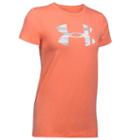 Women's Under Armour Big Logo Metallic Short Sleeve Graphic Tee, Size: Xl, Dark Blue
