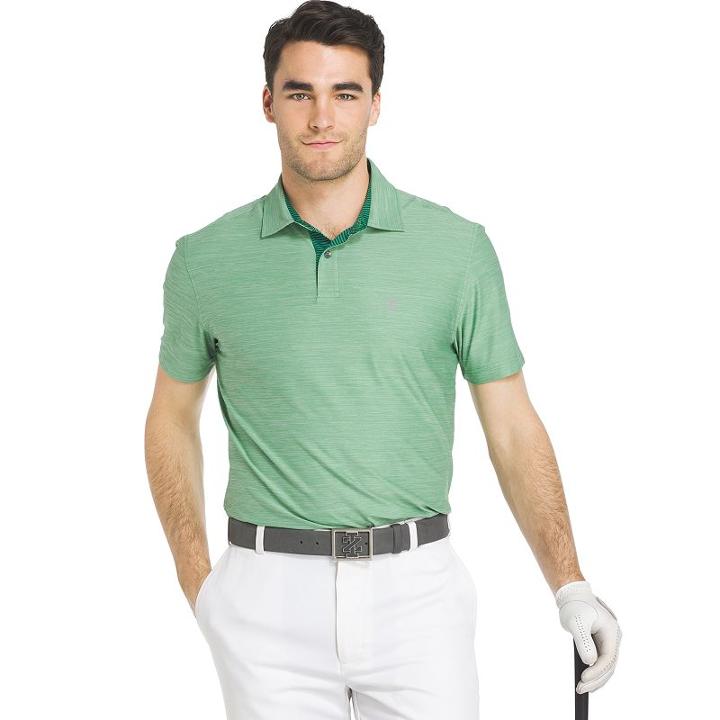 Men's Izod Title Holder Swingflex Classic-fit Stretch Performance Golf Polo, Size: Large, Green Oth