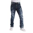 Men's True Luck Tommy Slim-fit Jeans, Size: 32x32, Dark Blue