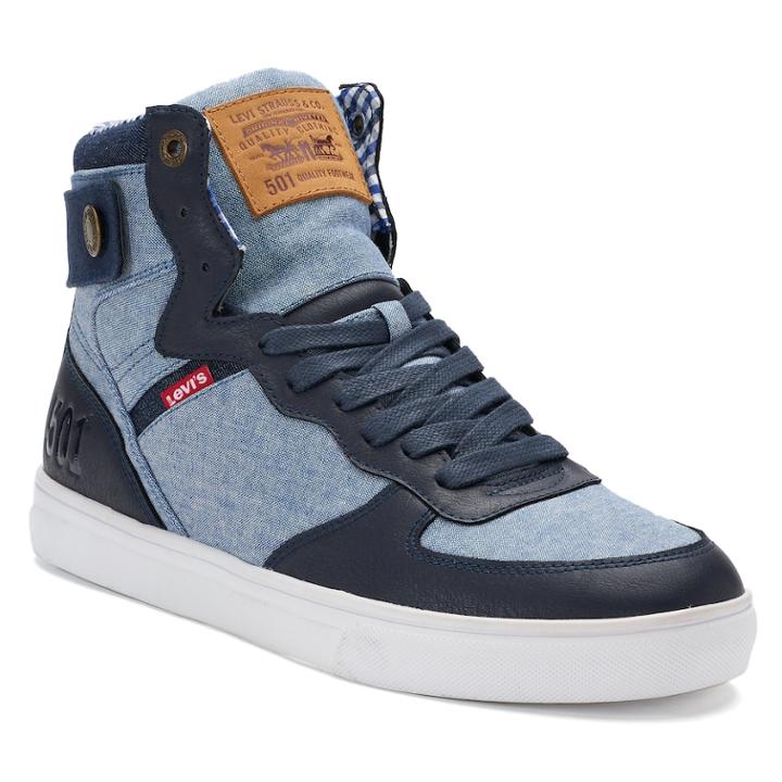Levi's&reg; Jeffrey Hi 501 Sb Men's High-top Sneakers, Size: 10.5, Blue (navy)