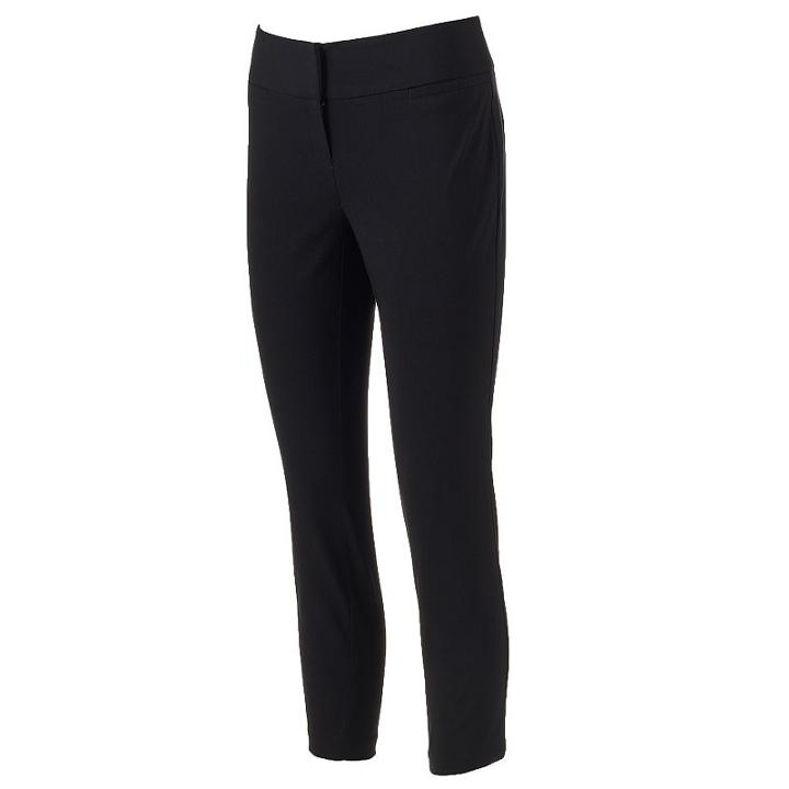 Women's Studio 253 Skinny Ankle Pants, Size: 6, Black