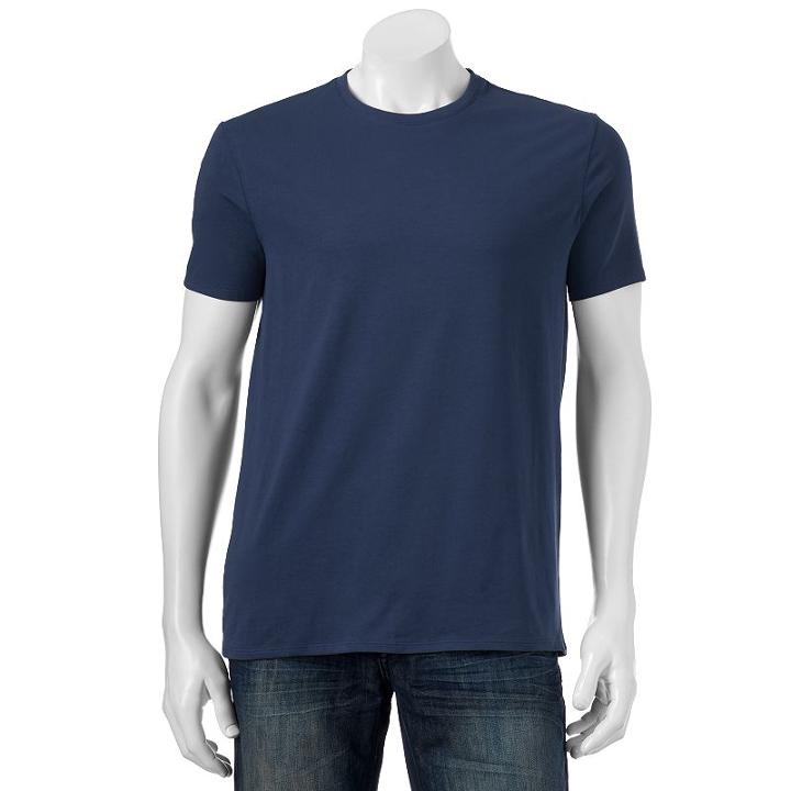 Men's Apt. 9 Solid Tee, Size: Xl, Dark Blue
