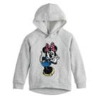 Disney's Minnie Mouse Girls 4-10 Sequin Crossover Hoodie By Jumping Beans&reg;, Size: 6, Light Grey