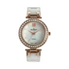 Peugeot Women's Crystal Ceramic Watch - Ps4881rg, White
