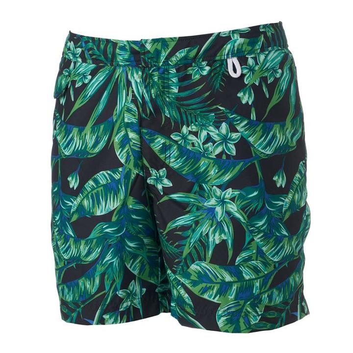 Men's Cole Slim-fit Tropical Hybrid Swim Shorts, Size: 34, Blue