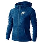 Girls 7-16 Nike Just Do It Marled Nep Raglan Zip-up Hoodie, Size: Large, Brt Blue
