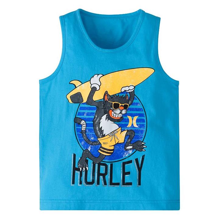 Boys 4-7 Hurley Surfing Monkey Tank Top, Size: 4, Brt Blue