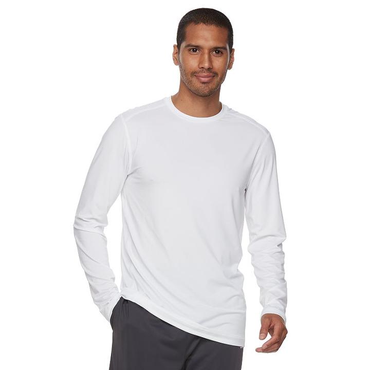 Men's Tek Gear&reg; Brush Lined Base Layer Tee, Size: Xxl, White