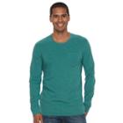 Men's Sonoma Goods For Life&trade; Flexwear Slim-fit Pocket Tee, Size: Medium, Dark Green