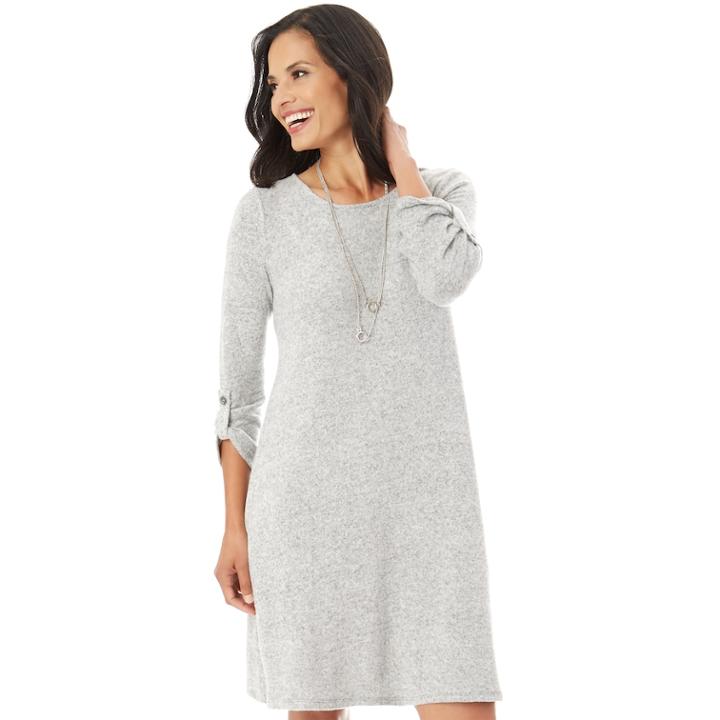 Women's Apt. 9&reg; Swing Dress, Size: Xl, Light Grey