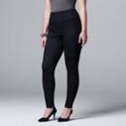 Plus Size Simply Vera Vera Wang Denim Leggings, Women's, Size: 2xl, Dark Blue