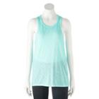 So, Juniors' &reg; High Neck Slub Tank Top, Girl's, Size: Xs, Turquoise/blue (turq/aqua)