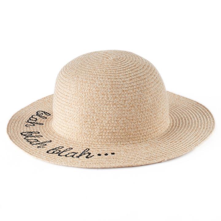 Women's Lc Lauren Conrad Blah Blah Blah Floppy Hat, Lt Beige