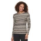 Women's Croft & Barrow&reg; Classic Crewneck Tee, Size: Xxl, Med Beige