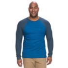 Big & Tall Urban Pipeline&reg; Maxflex Stretch Thermal Regular-fit Raglan Tee, Men's, Size: 3xl Tall, Dark Blue