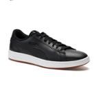 Puma Smash V2 Women's Leather Sneakers, Size: 10.5, Black